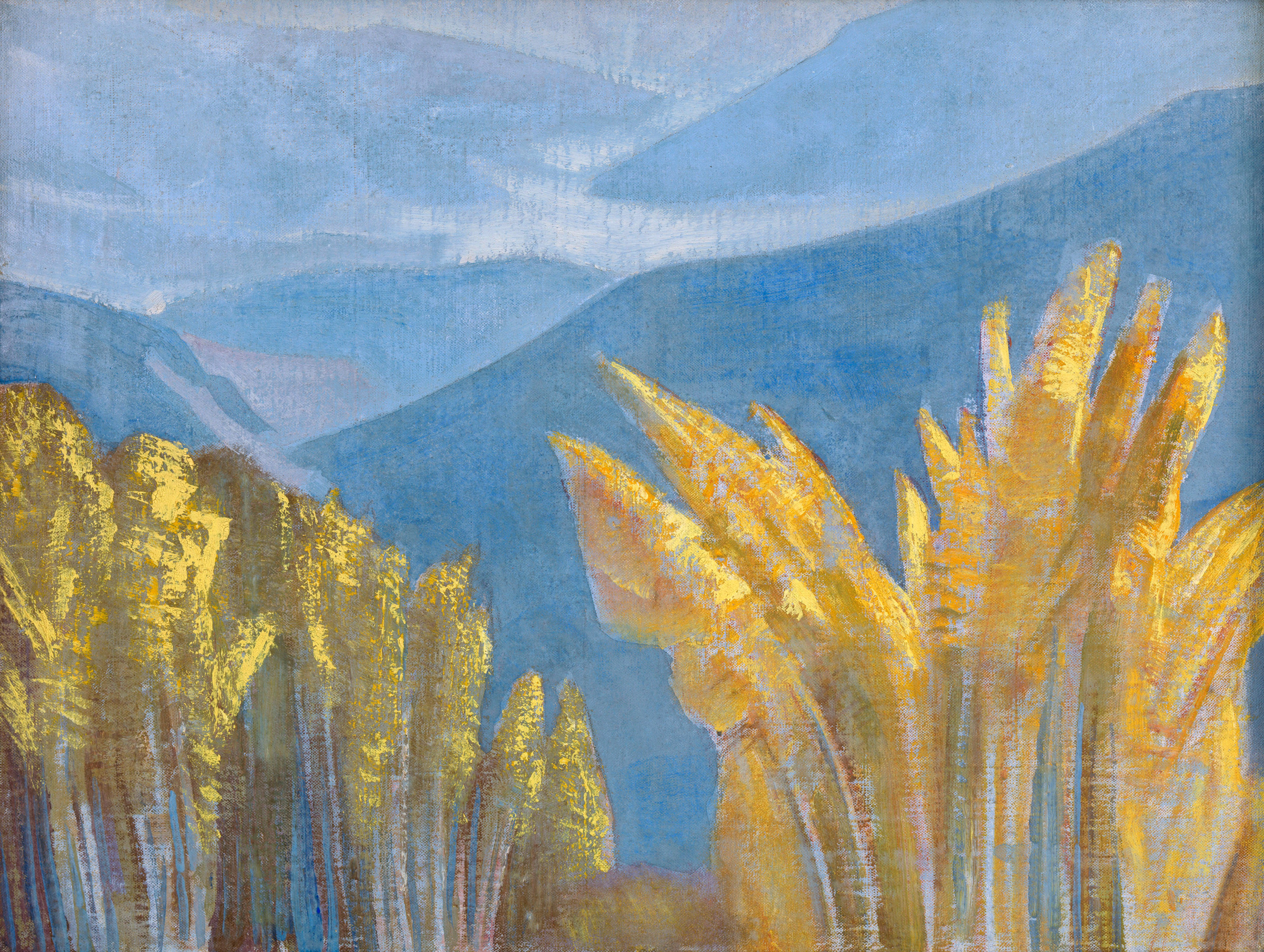 <a href='/catalogue/view?id=16432'>lot</a> ROERICH, NICHOLAS, <i>Bamboos, from the 'Himalayan' series. 1924.</i><br> SOLD FOR 138,900 GBP.