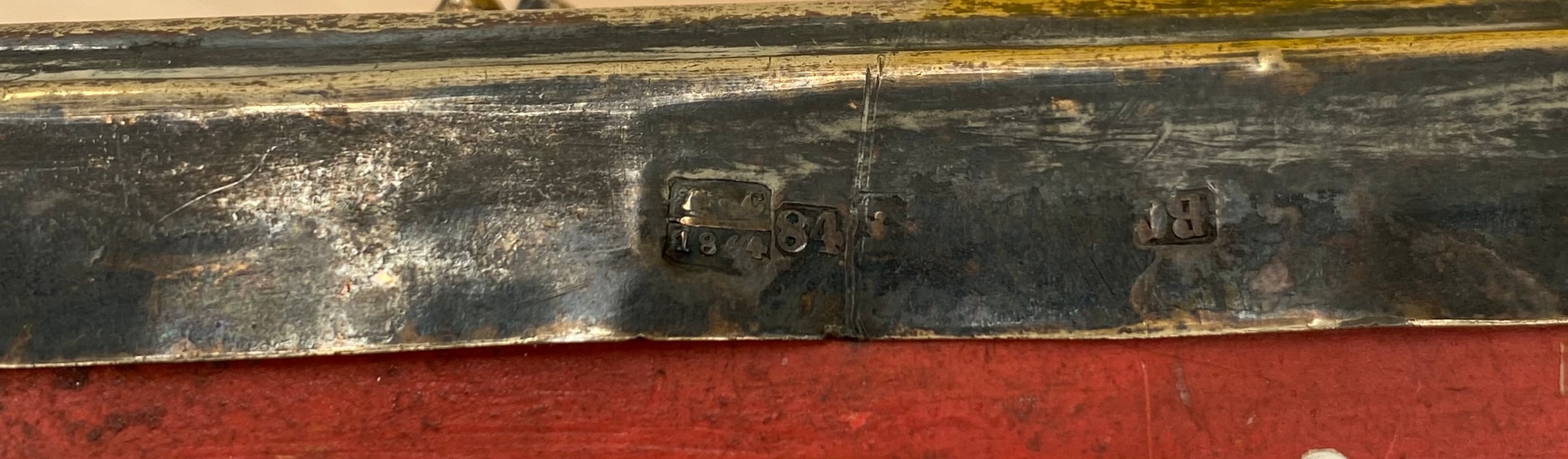 WITH ENAMEL PLAQUES, OKLAD STRUCK WITH MAKER'S INITIALS IN CYRILLIC, MOSCOW, 1864, 84 STANDARD