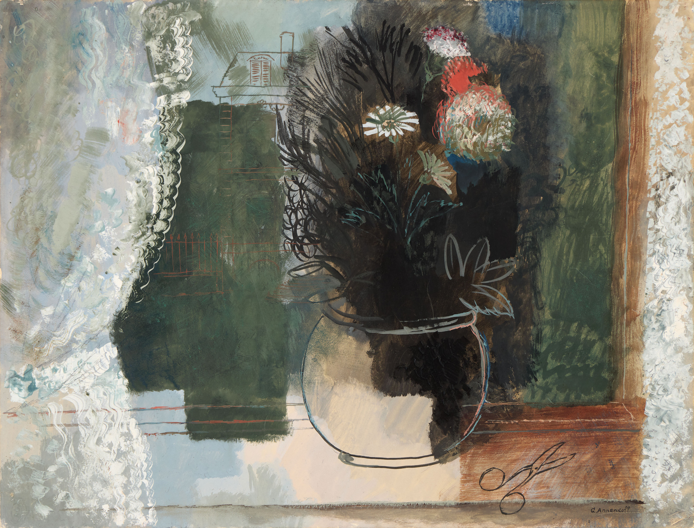 Vase of Flowers by the Window
