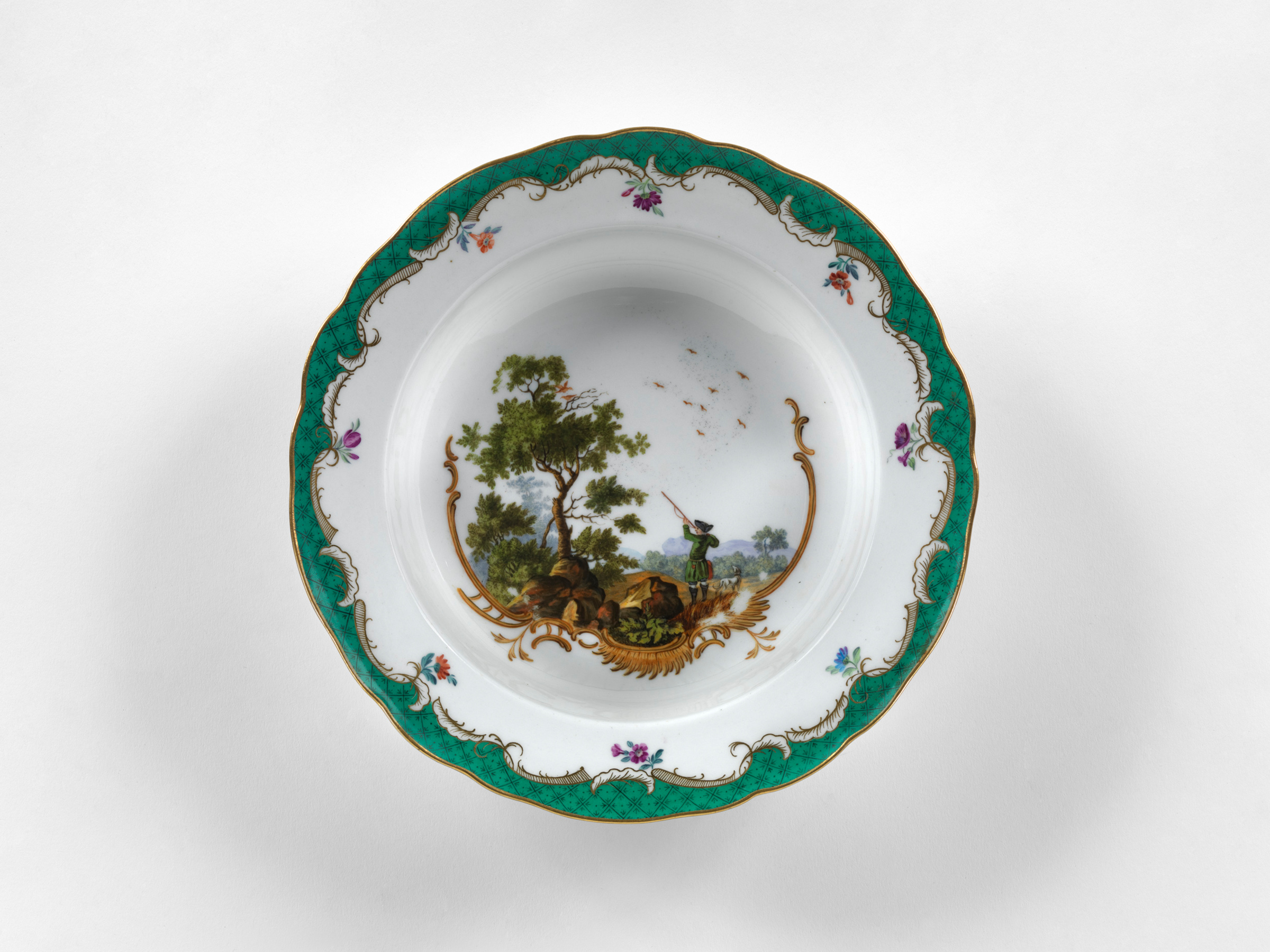 Marked with green factory mark on the reverse