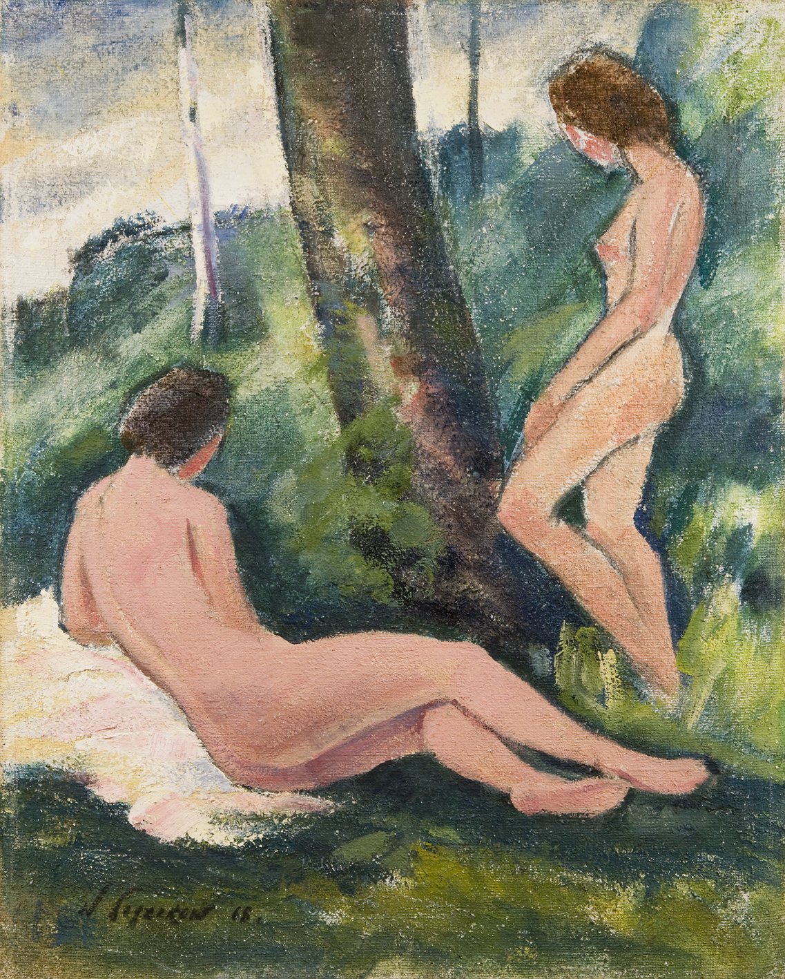 Deux nus au paysage
