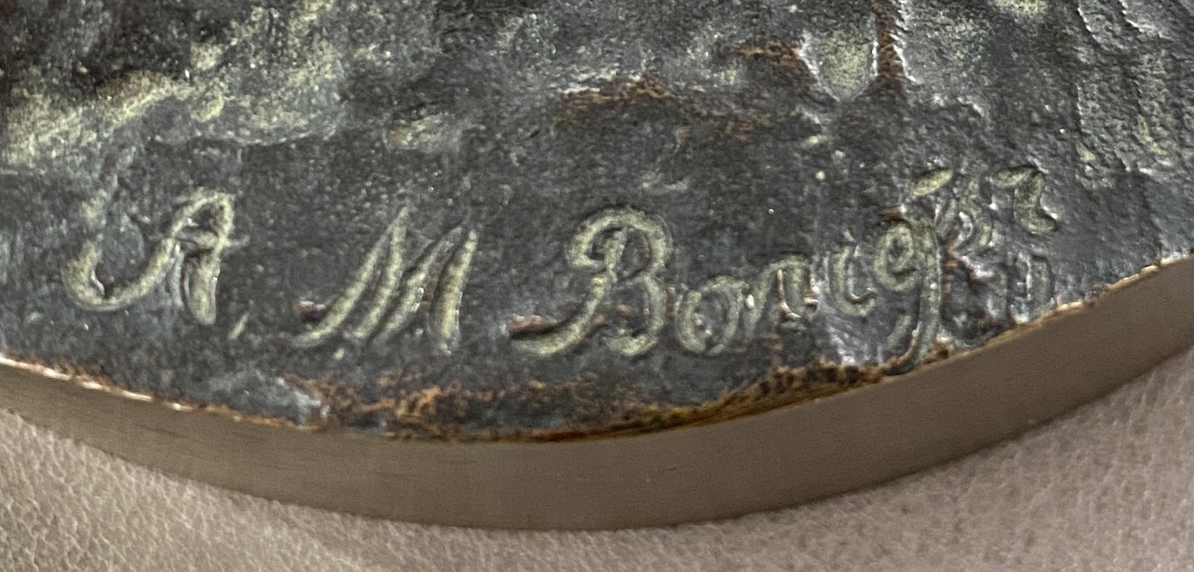 A Bronze Group of Cossacks Lovers on Horseback